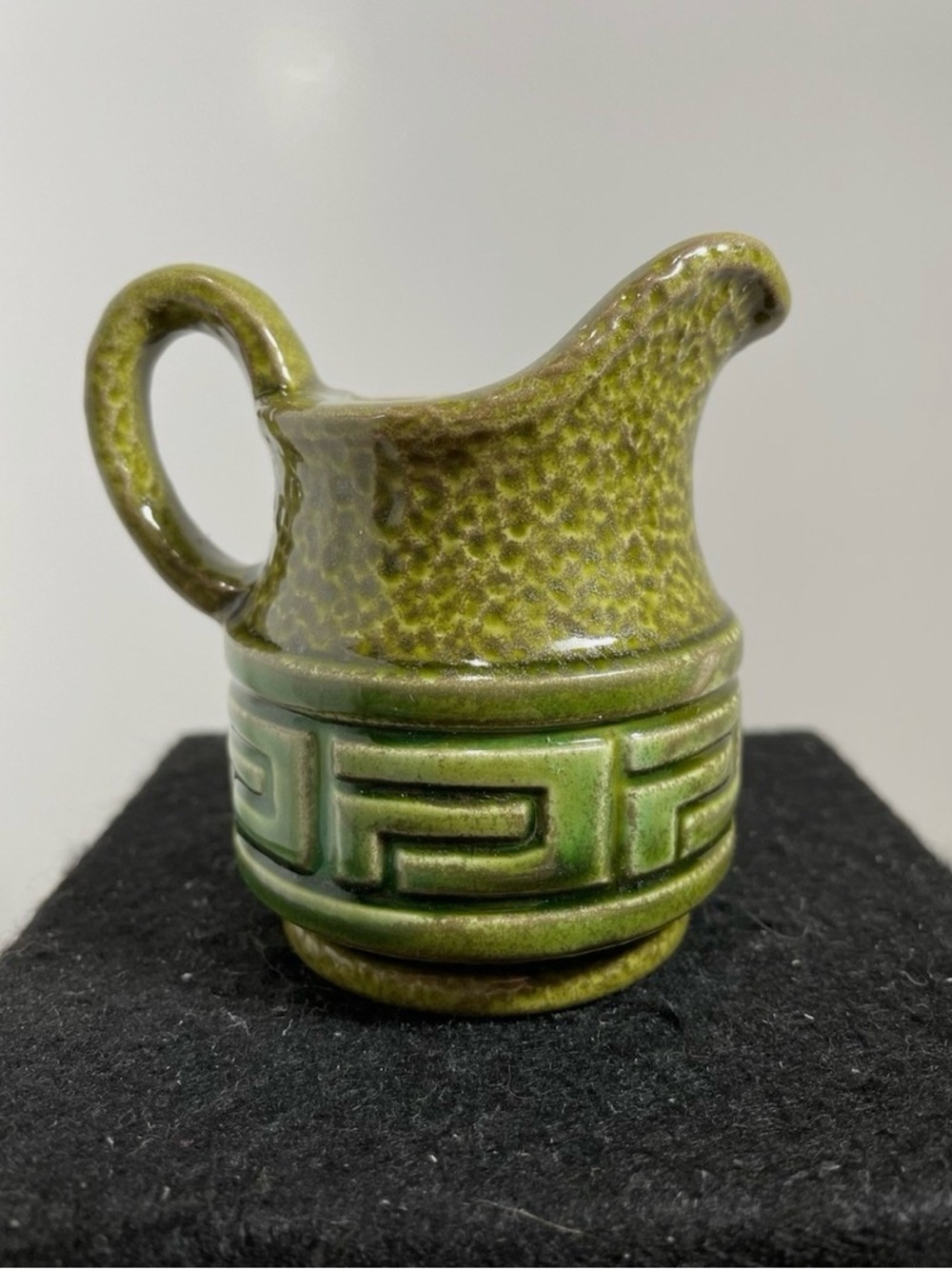 1960s Royal Sealy Imports Japan Creamer in Avocado Green